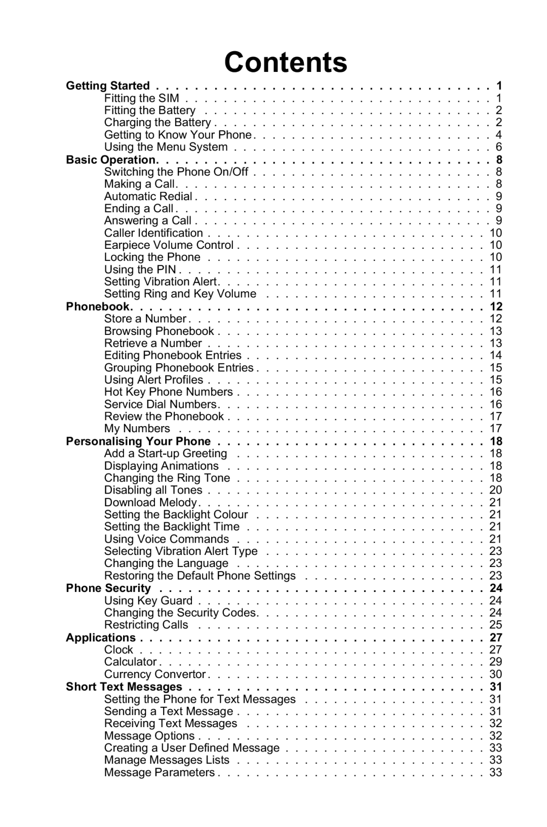 Panasonic EB-GD95 operating instructions Contents 