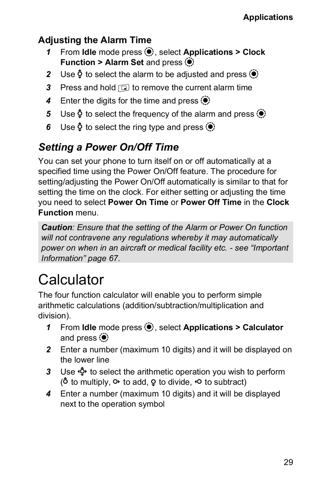 Panasonic EB-GD95 operating instructions Calculator, Setting a Power On/Off Time 