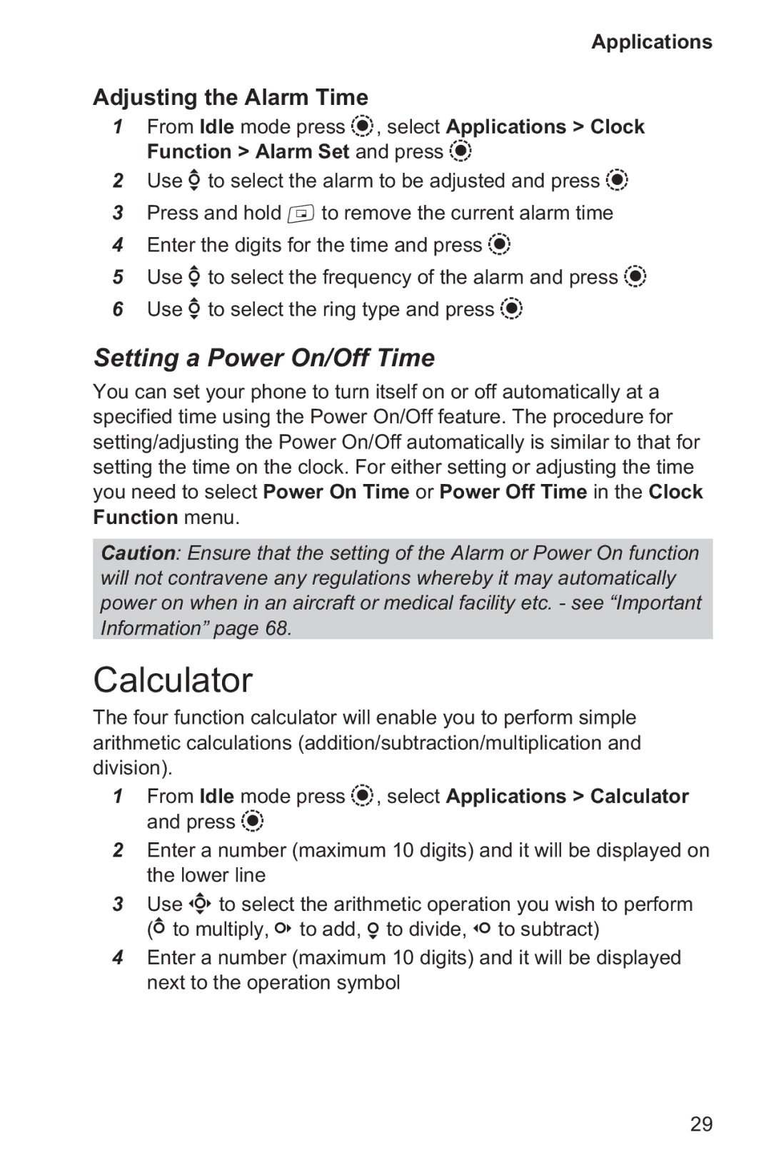 Panasonic EB-GD96 operating instructions Calculator, Setting a Power On/Off Time 