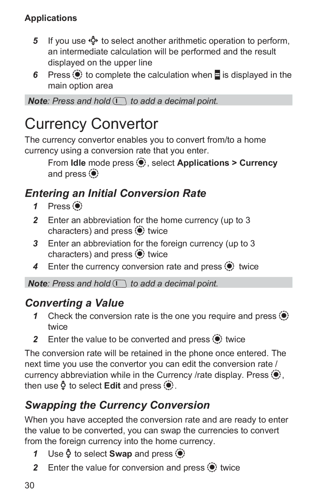 Panasonic EB-GD96 operating instructions Currency Convertor, Entering an Initial Conversion Rate, Converting a Value 