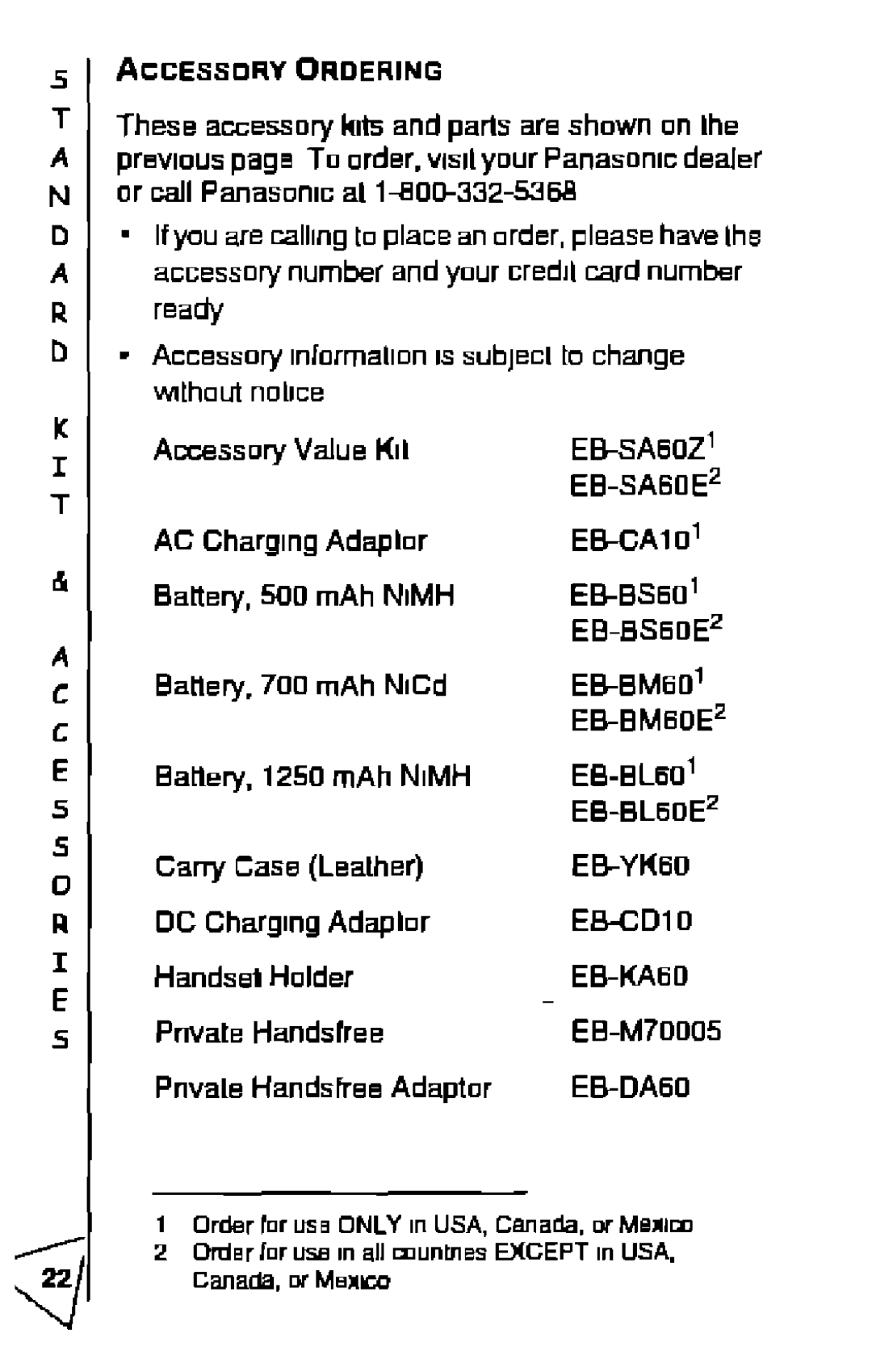 Panasonic EB-H64, EBH63 manual 