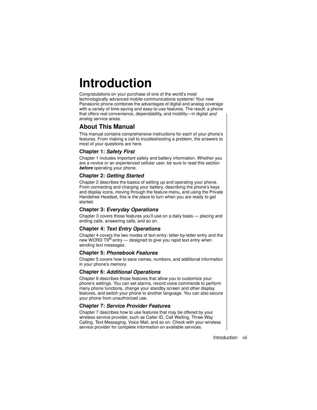 Panasonic EB-TX310 operating instructions Introduction, About This Manual 