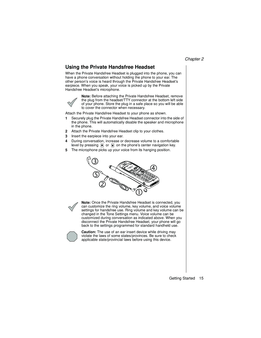 Panasonic EB-TX310 operating instructions Using the Private Handsfree Headset 