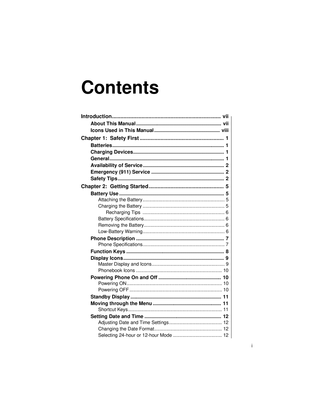 Panasonic EB-TX310 operating instructions Contents 