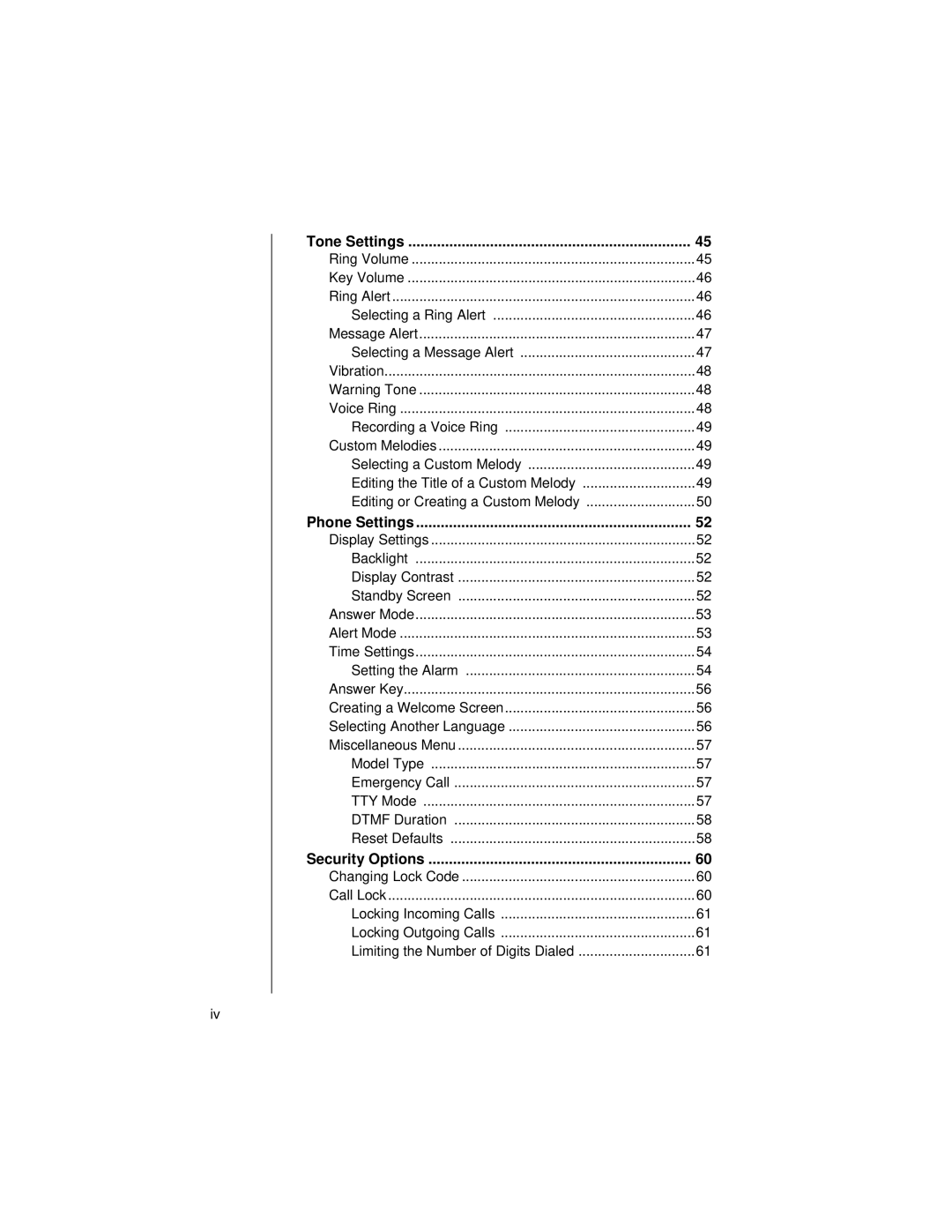 Panasonic EB-TX310 operating instructions Tone Settings 