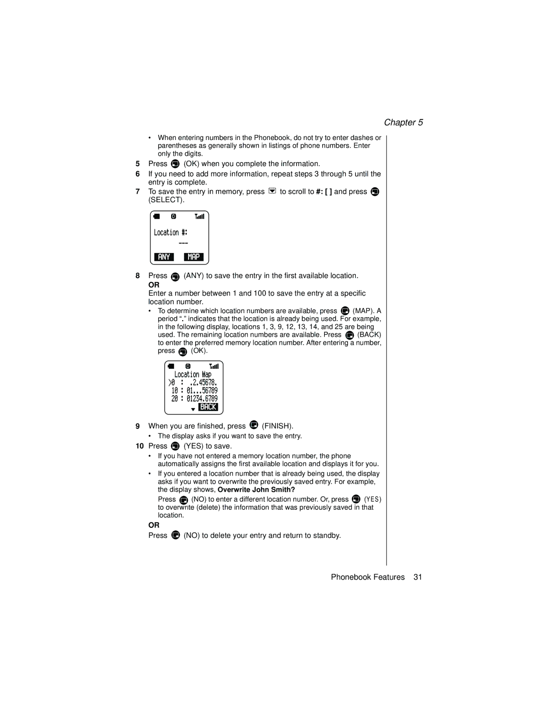 Panasonic EB-TX320 operating instructions Chapter 