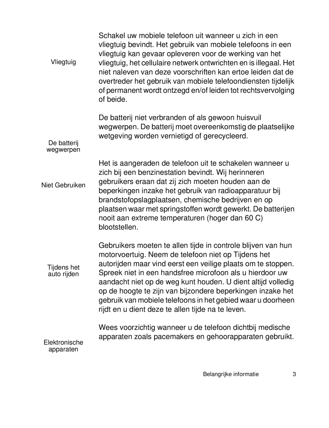 Panasonic EB-X300 manual Belangrijke informatie 