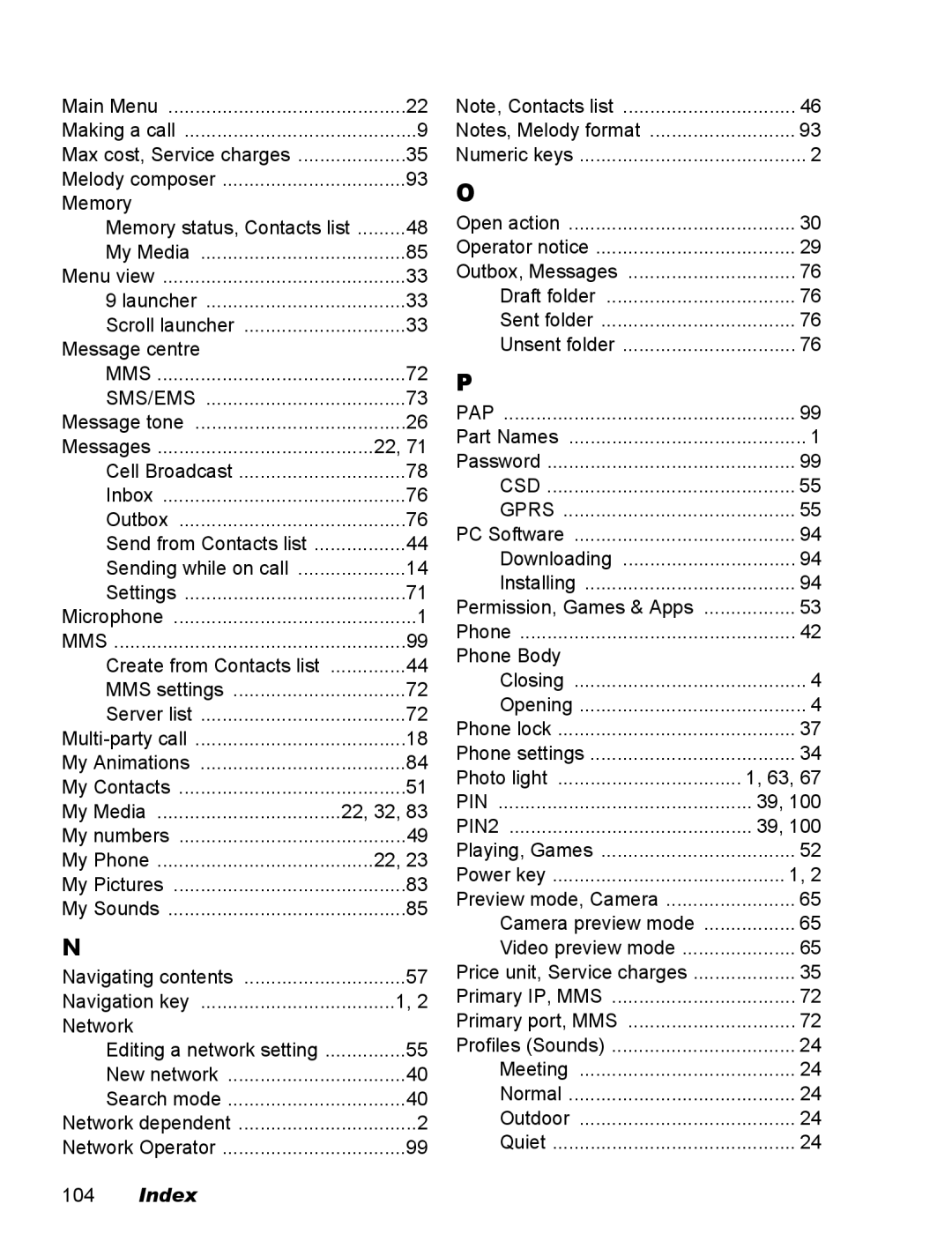 Panasonic EB-X500 operating instructions Pin 