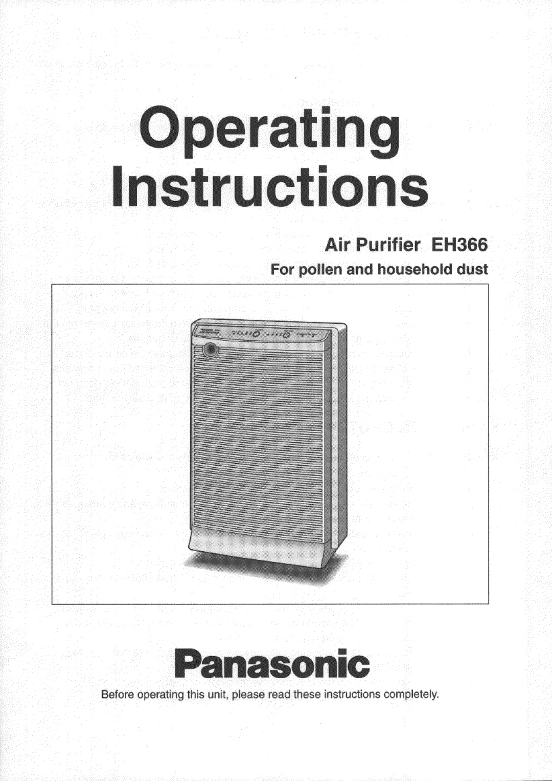 Panasonic EH366 manual 