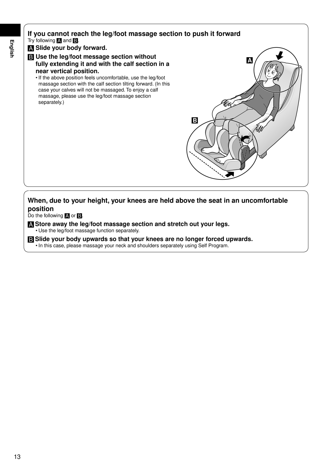 Panasonic EP-MS40 manual Near vertical position 