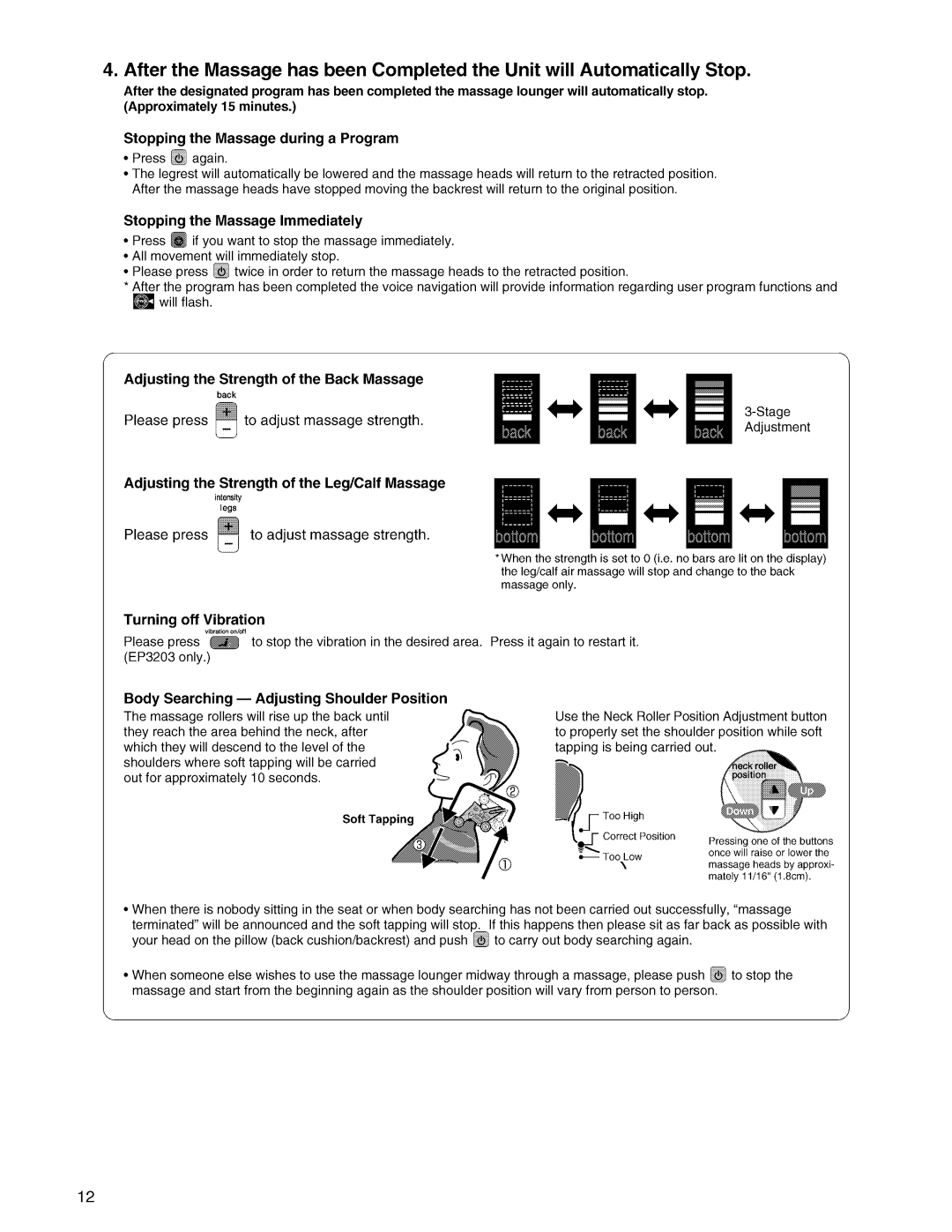 Panasonic EP3203 manual 