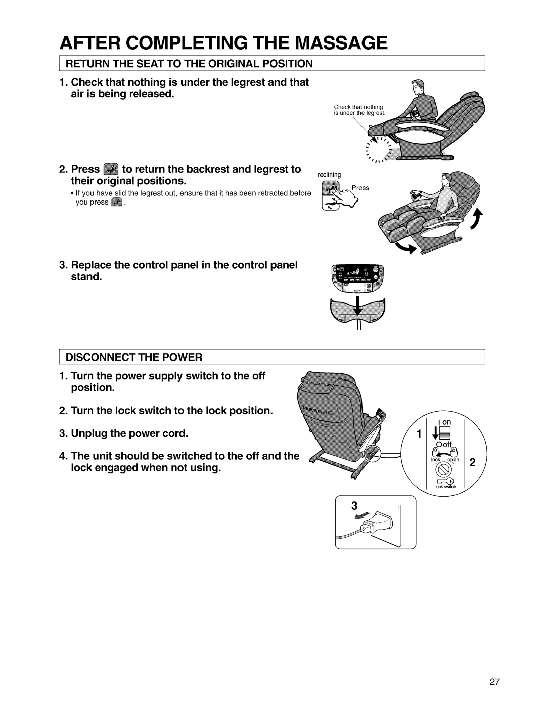 Panasonic EP3203 manual 