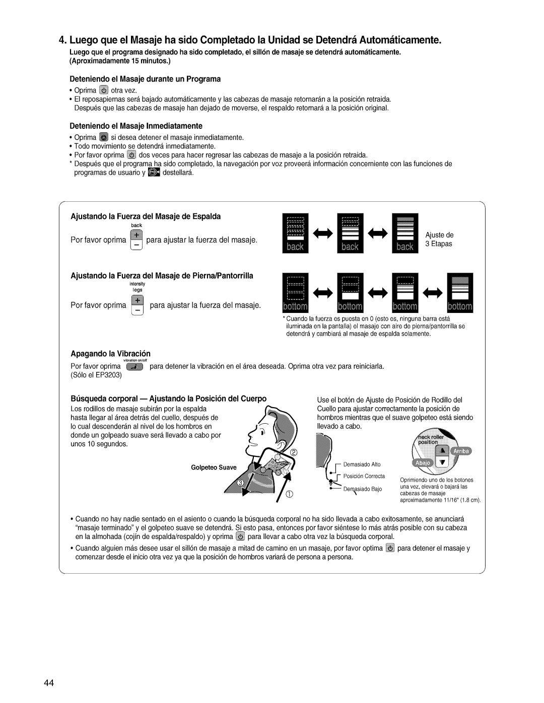 Panasonic EP3203 manual 