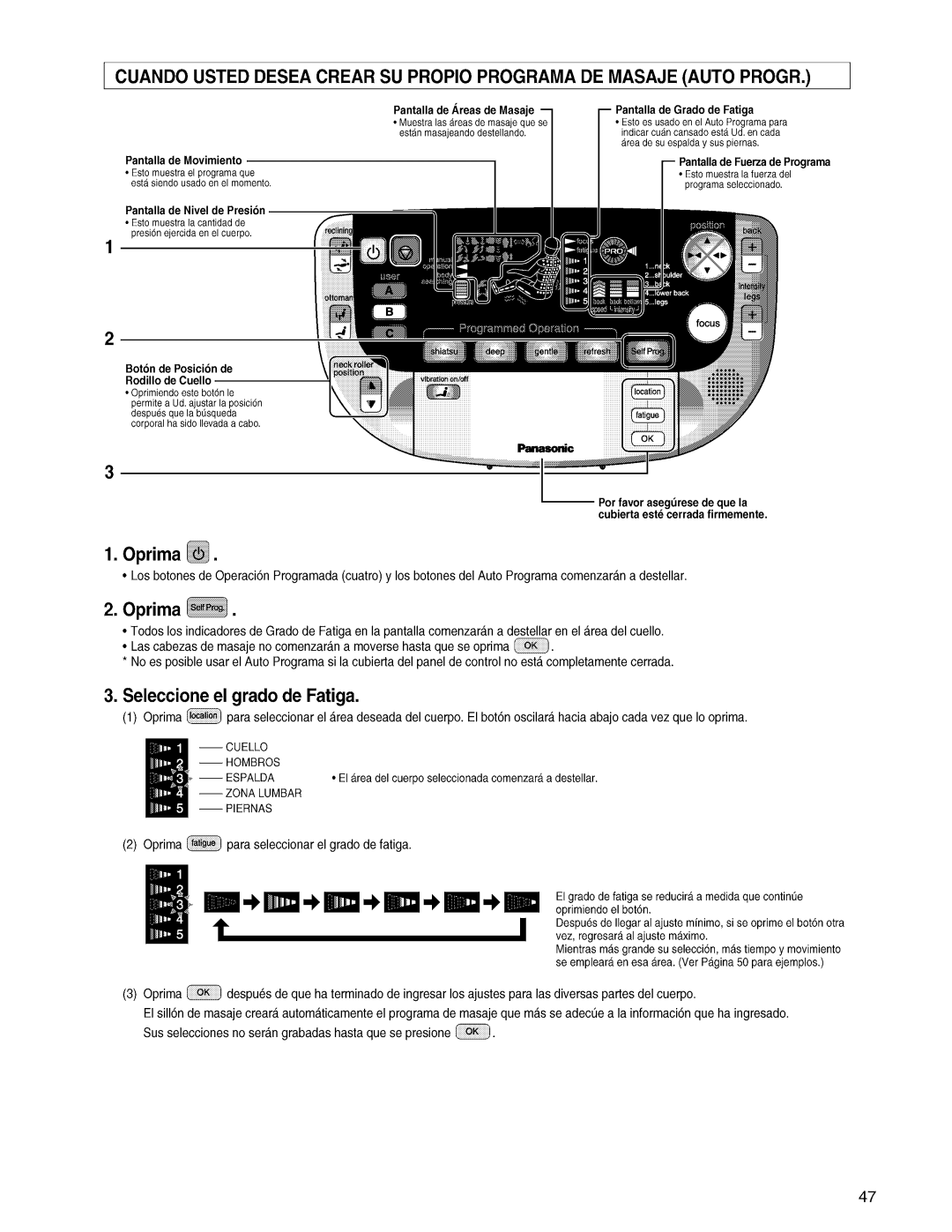 Panasonic EP3203 manual 