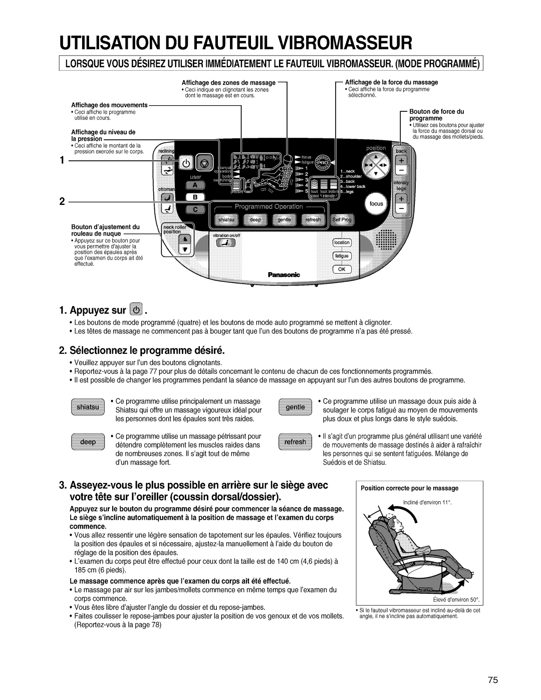 Panasonic EP3203 manual 