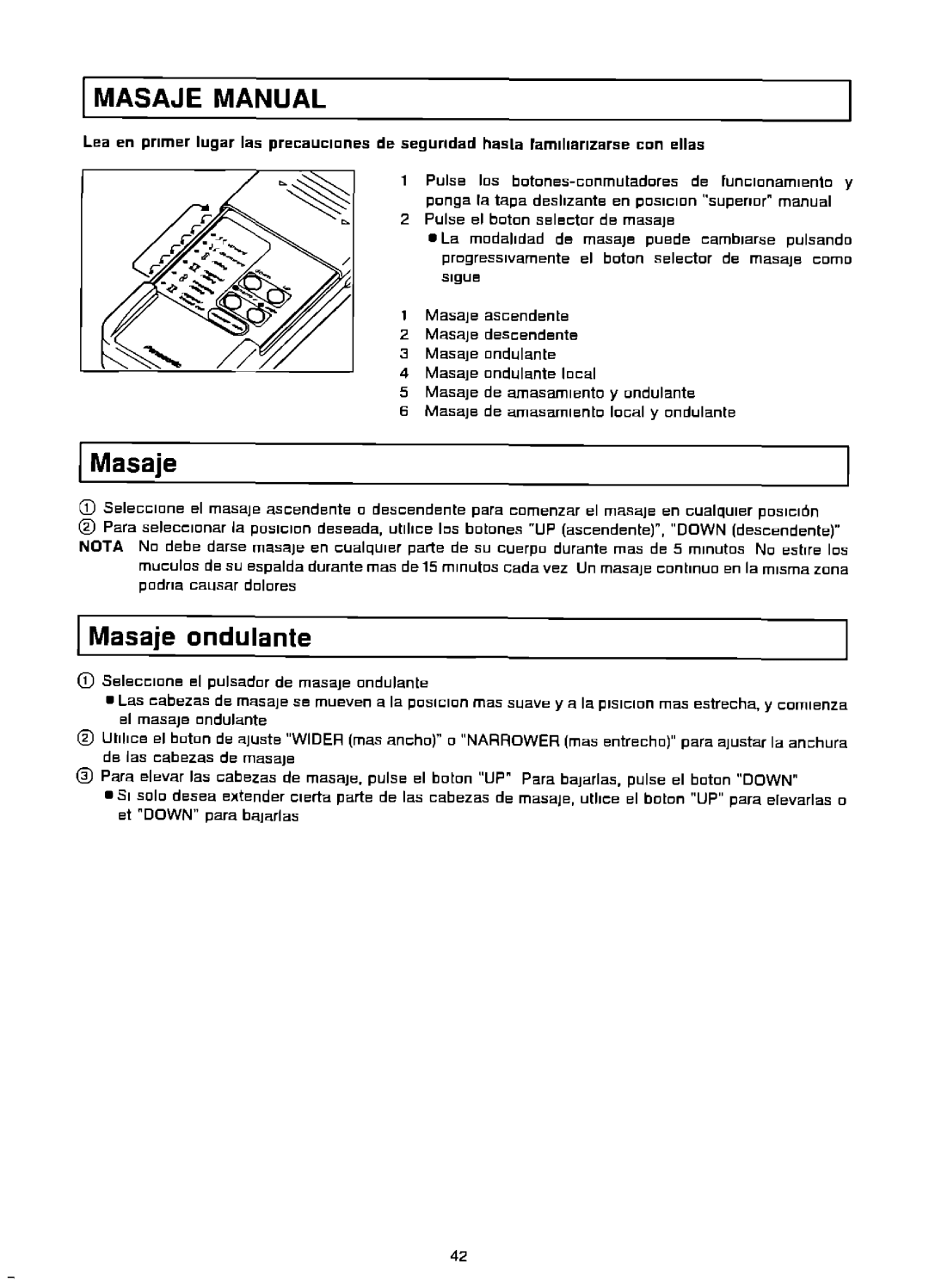 Panasonic EP574 manual 