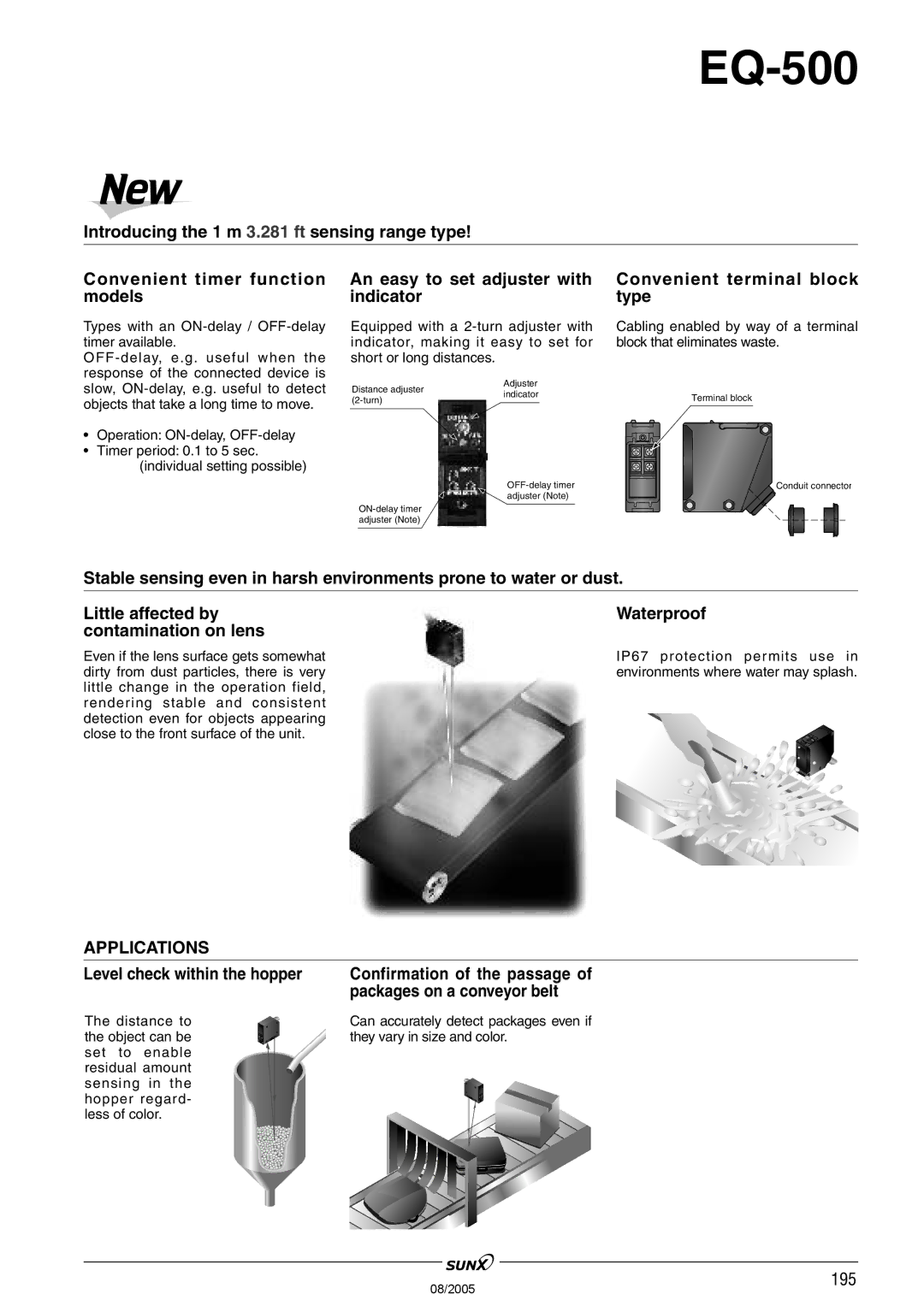 Panasonic EQ-500 Series manual Applications 