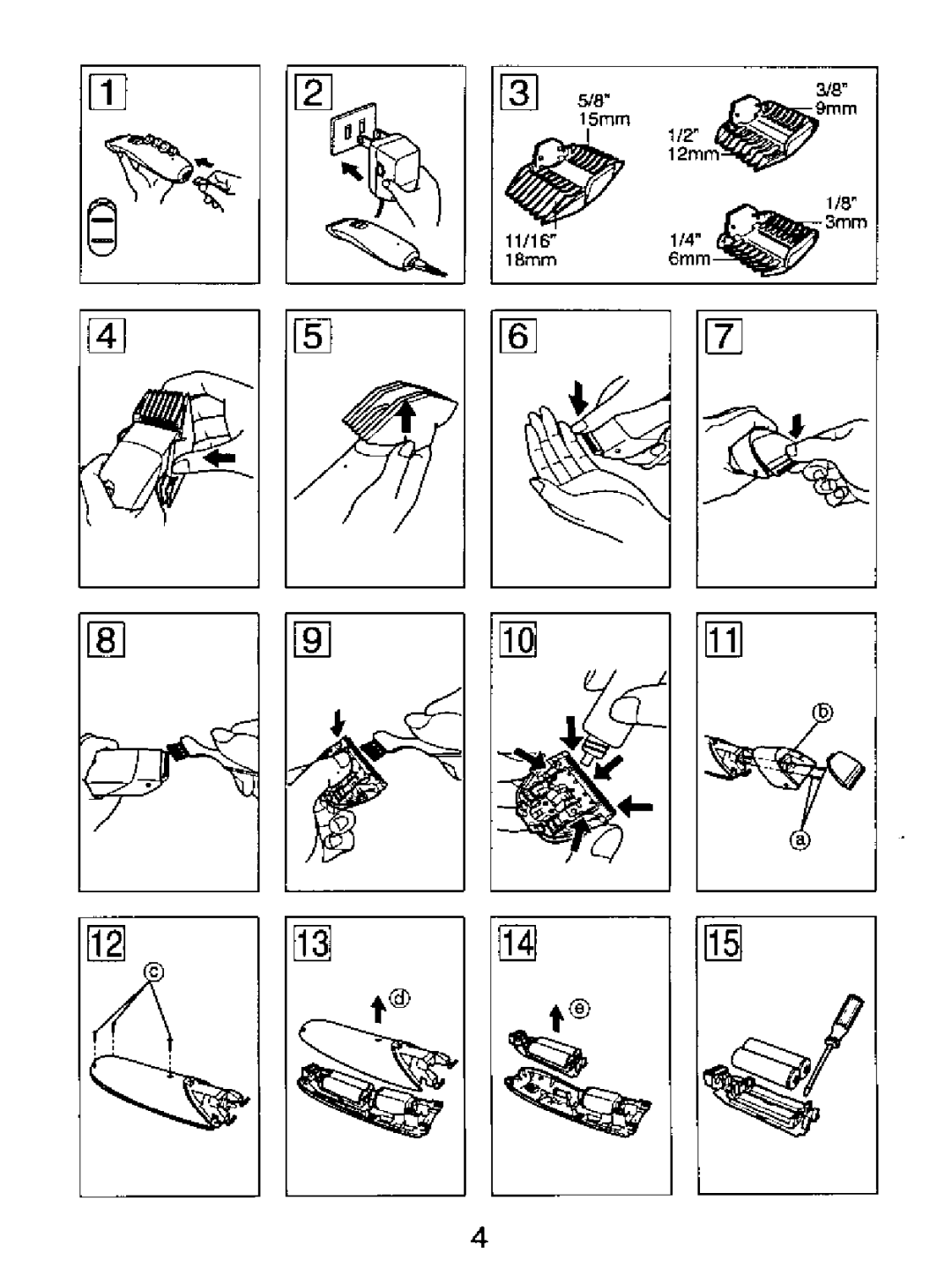 Panasonic ER147 manual 