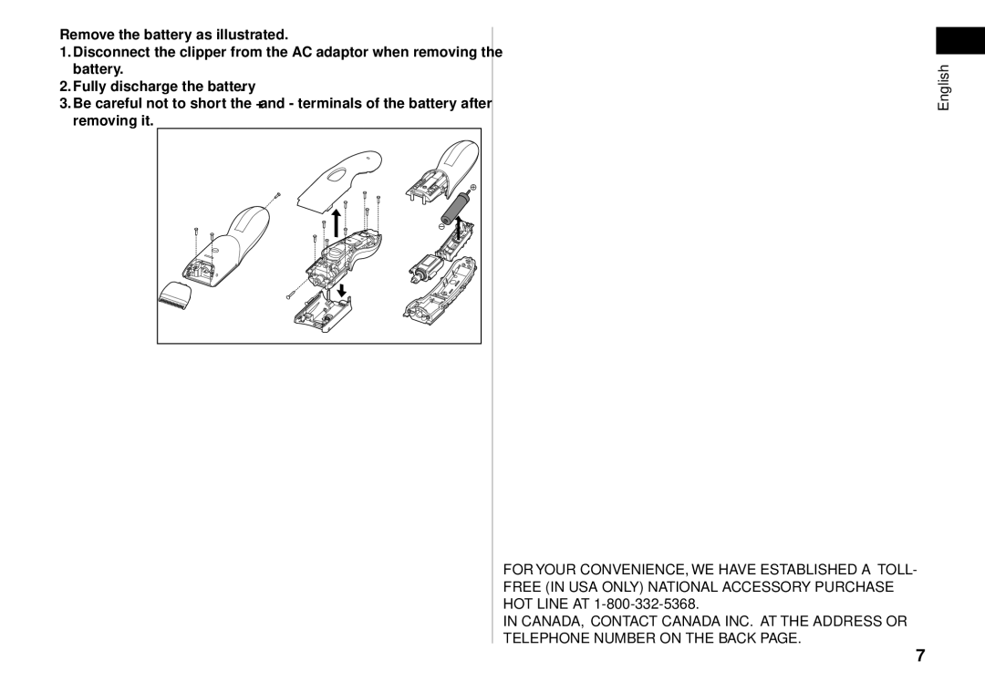 Panasonic ERCA35 operating instructions English 