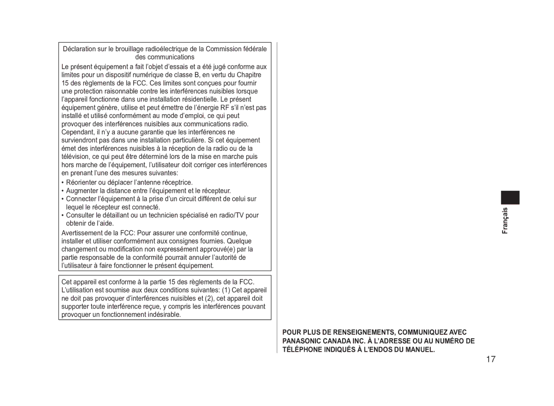 Panasonic ES-SL41 operating instructions Français 