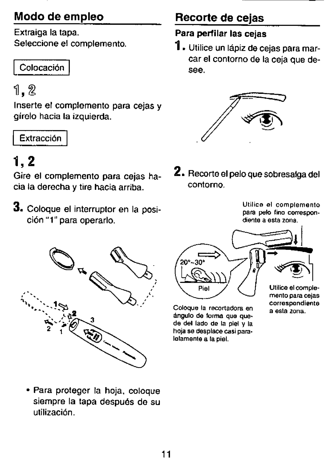 Panasonic ES113 manual 