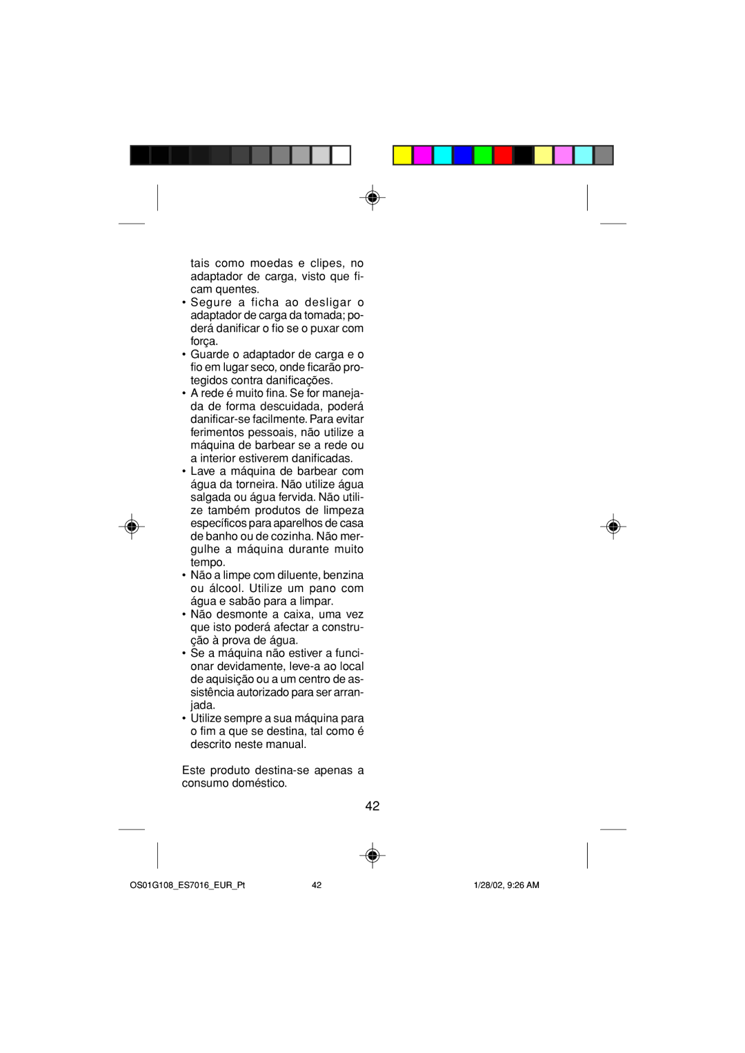 Panasonic operating instructions OS01G108ES7016EURPt 28/02, 926 AM 