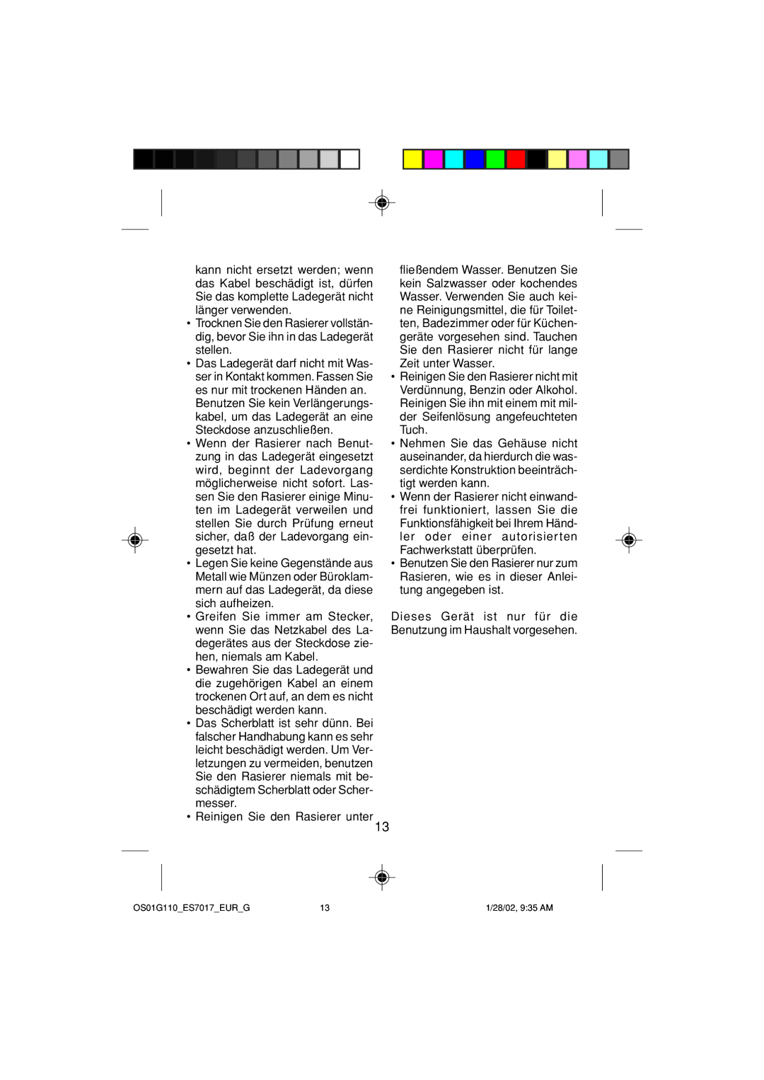 Panasonic operating instructions OS01G110ES7017EURG 28/02, 935 AM 