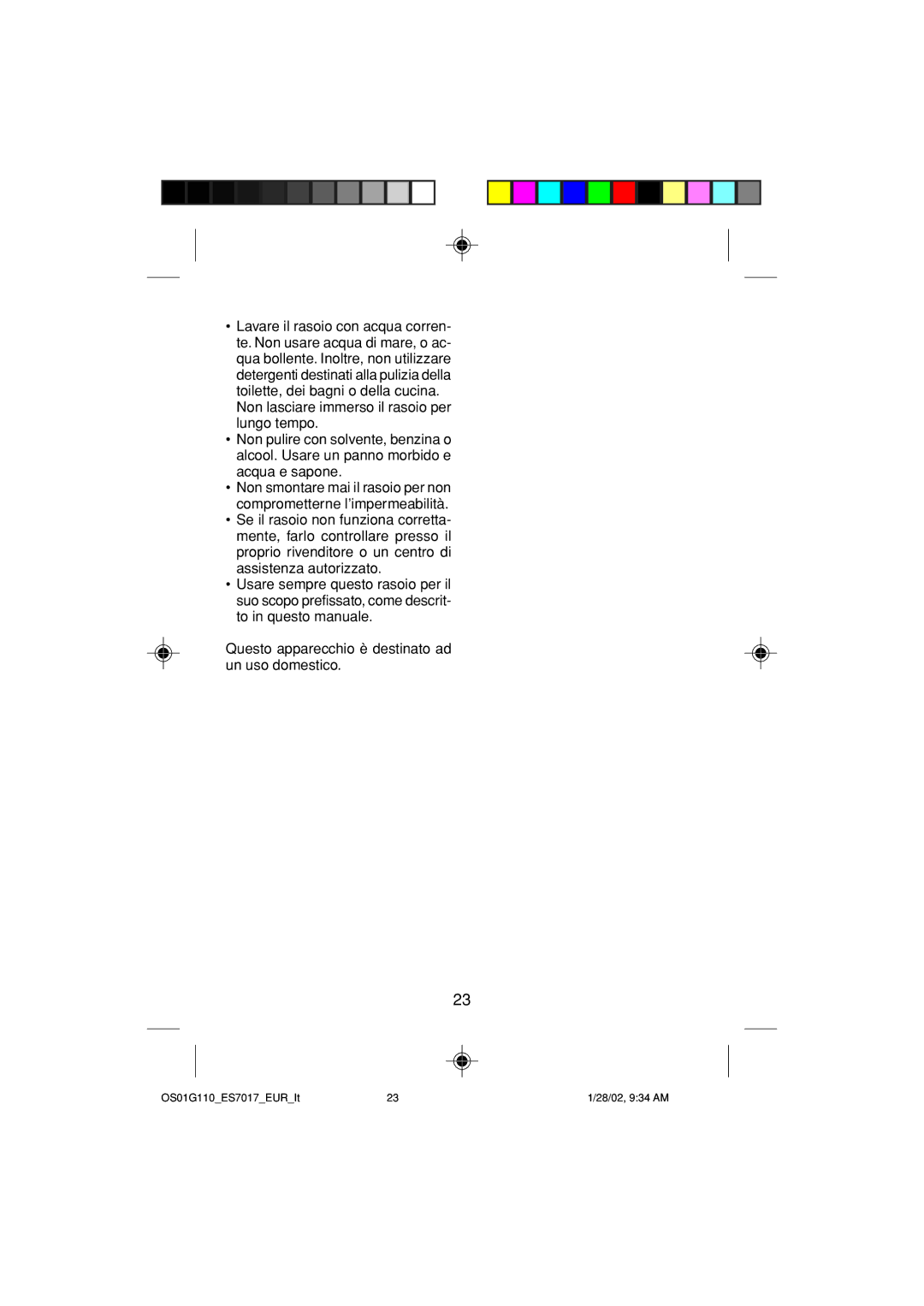 Panasonic operating instructions OS01G110ES7017EURIt 28/02, 934 AM 