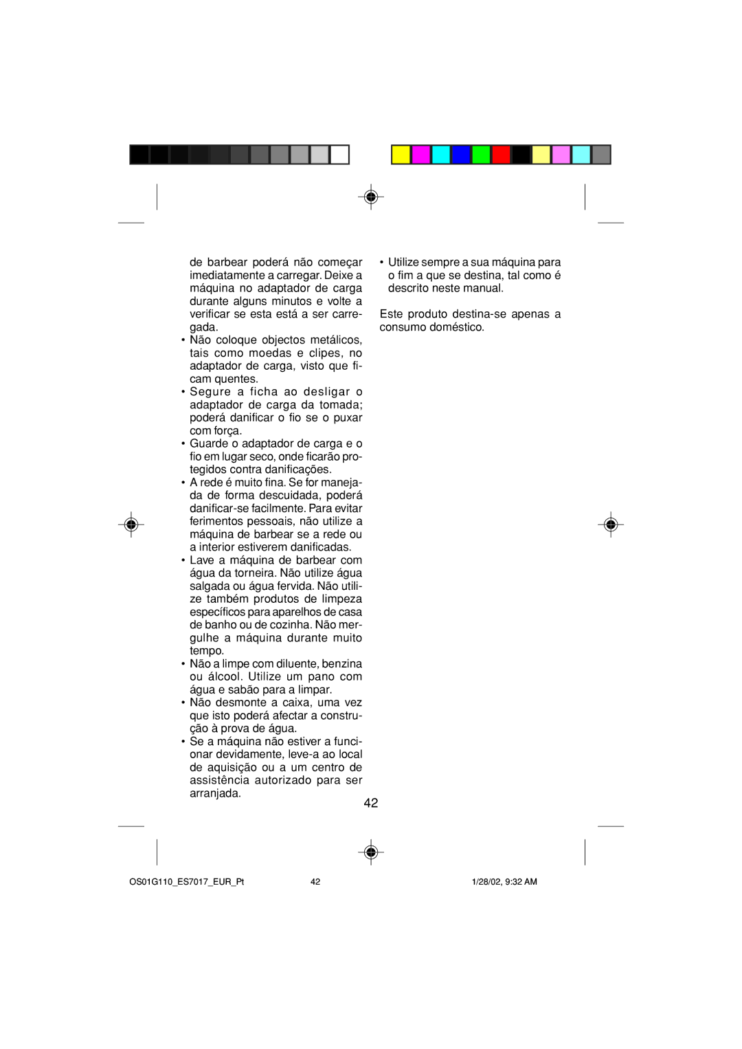 Panasonic operating instructions OS01G110ES7017EURPt 28/02, 932 AM 