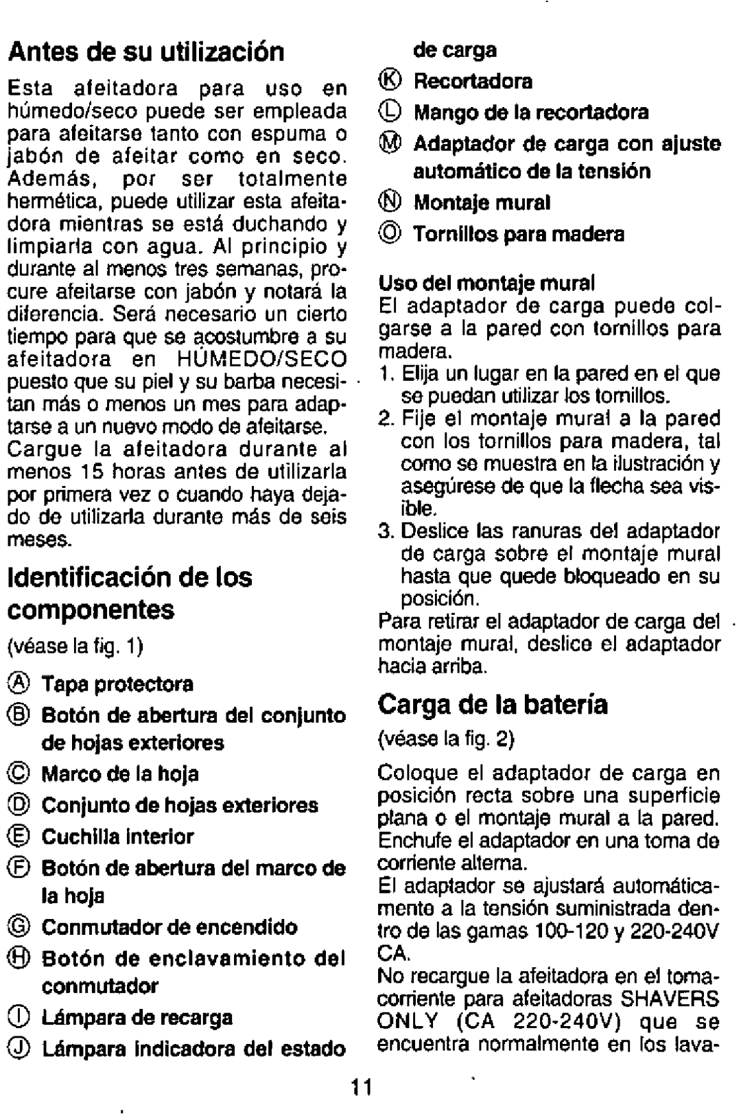 Panasonic ES765 manual 