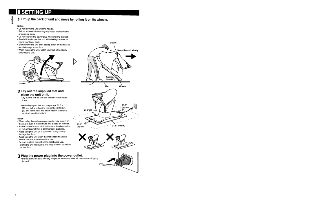 Panasonic EU7805 manual 