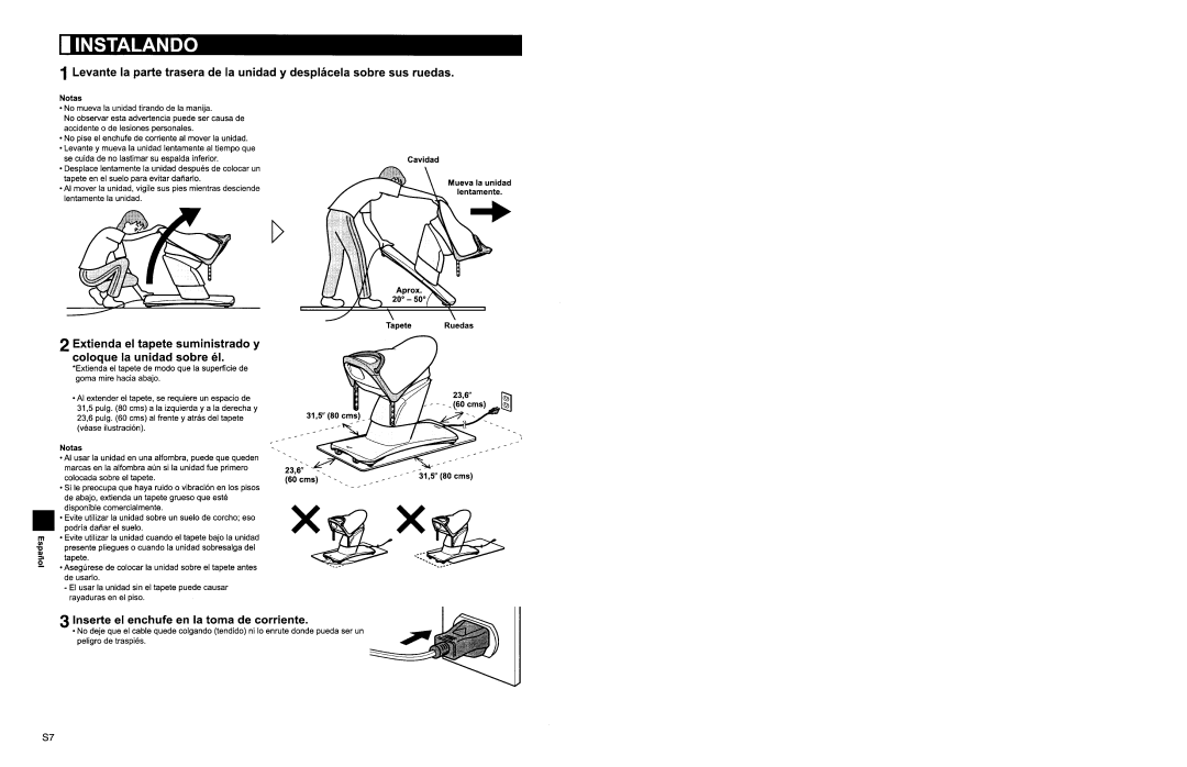 Panasonic EU7805 manual 