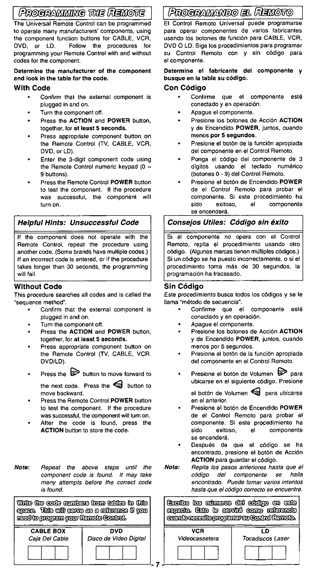 Panasonic EUR511112 manual 