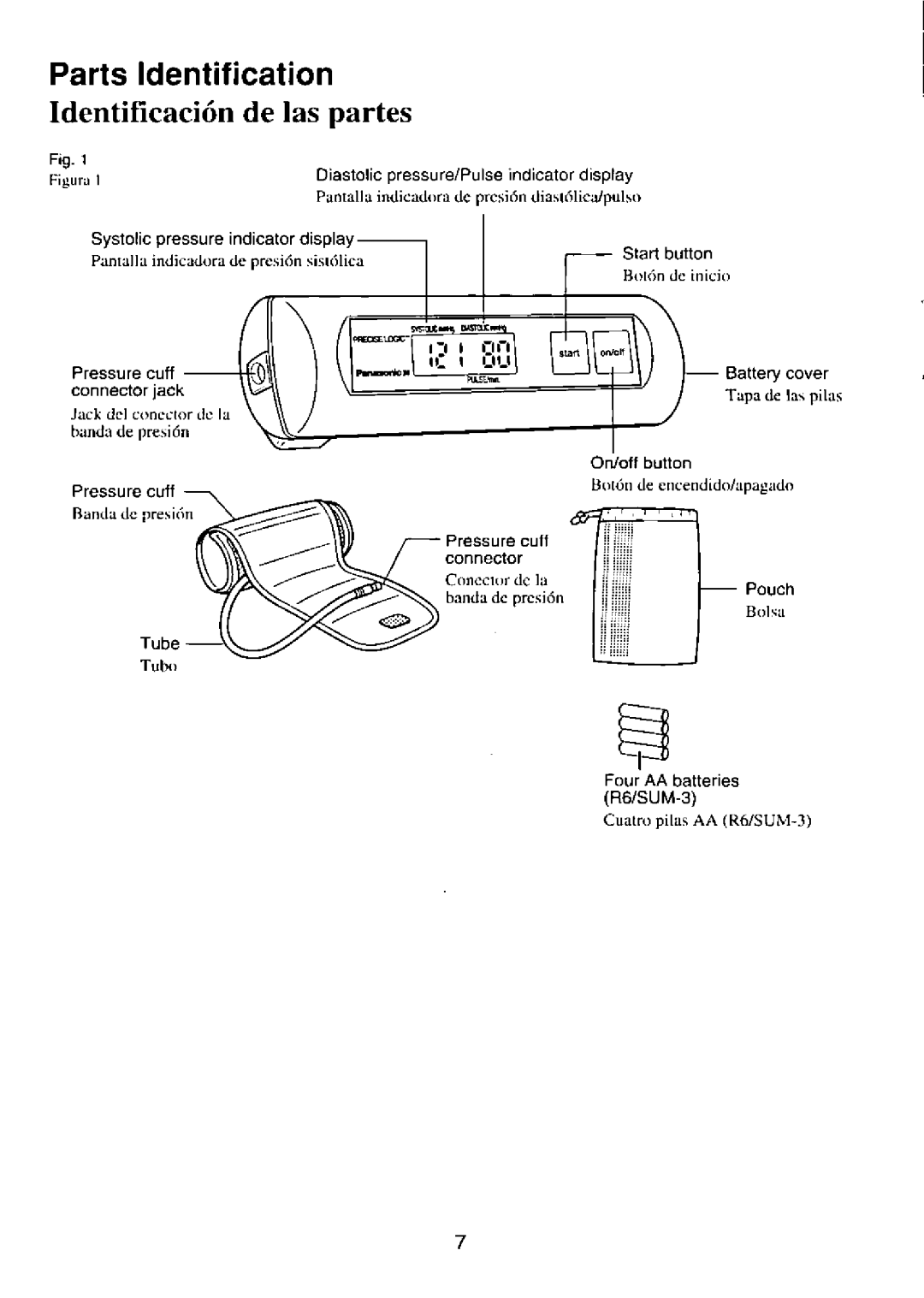 Panasonic EW-254 manual 