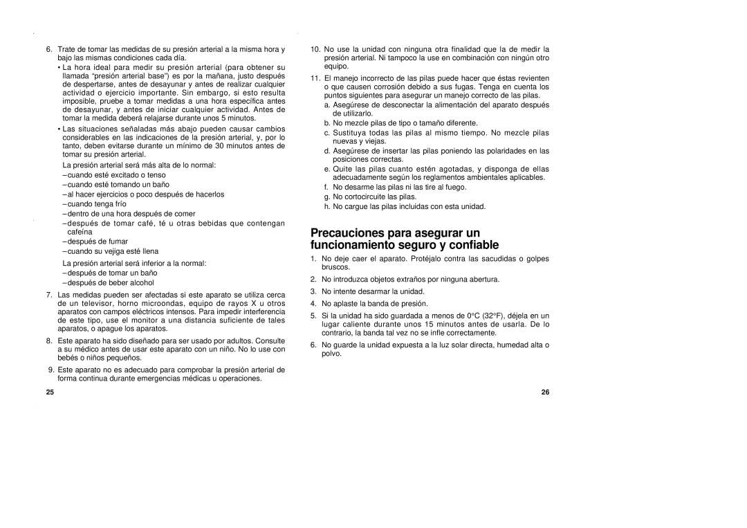 Panasonic EW3002 operating instructions 