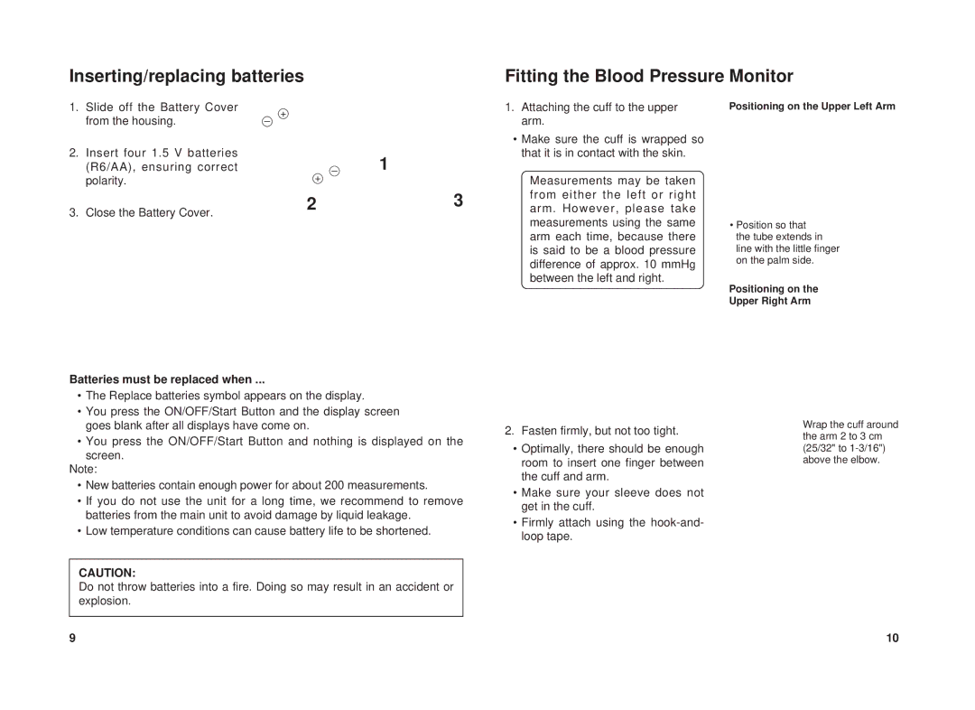 Panasonic EW3111 operating instructions Batteries must be replaced when 