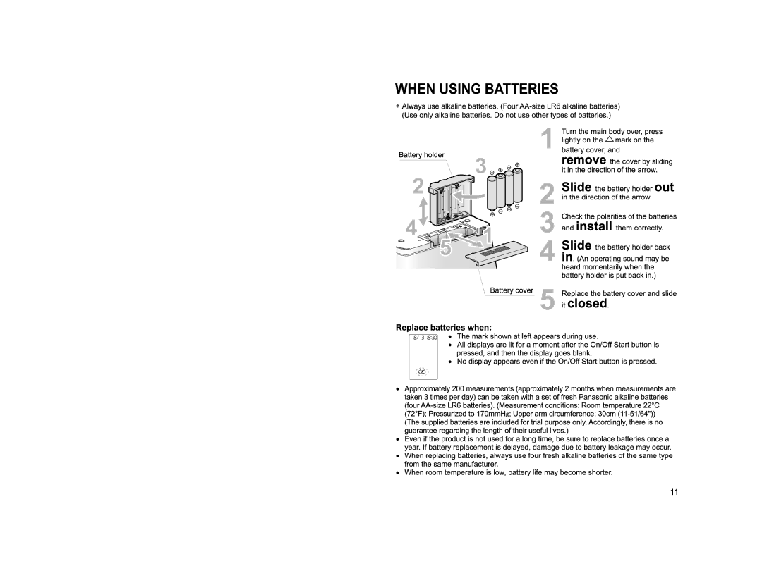 Panasonic EW3152W manual 