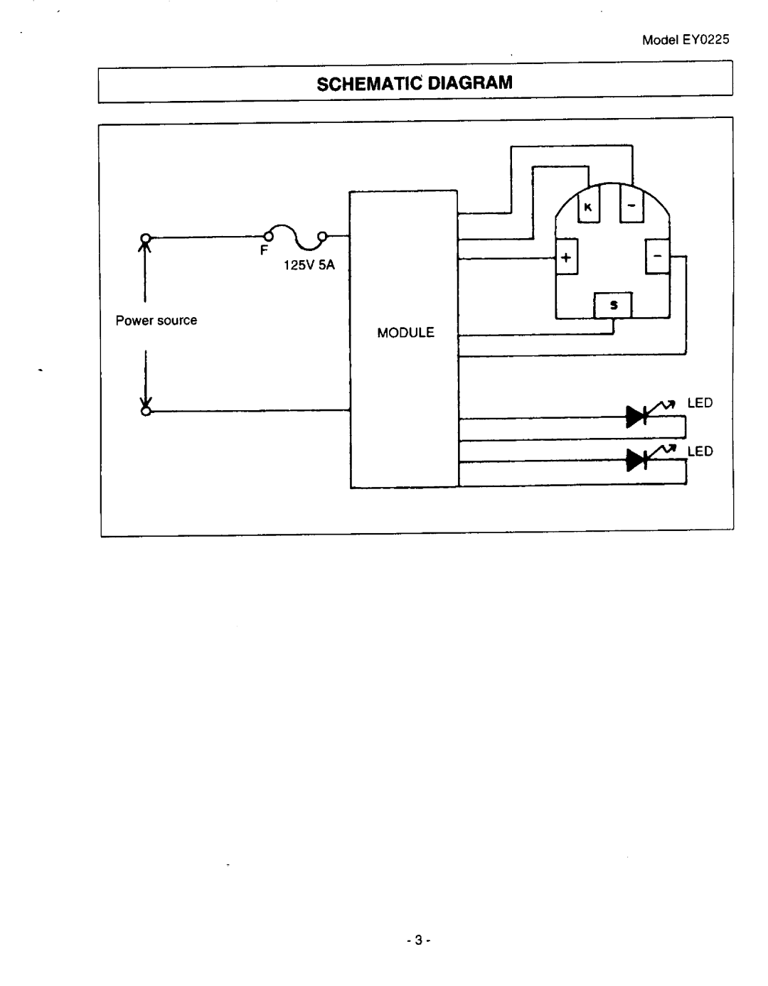 Panasonic EY0225 manual 