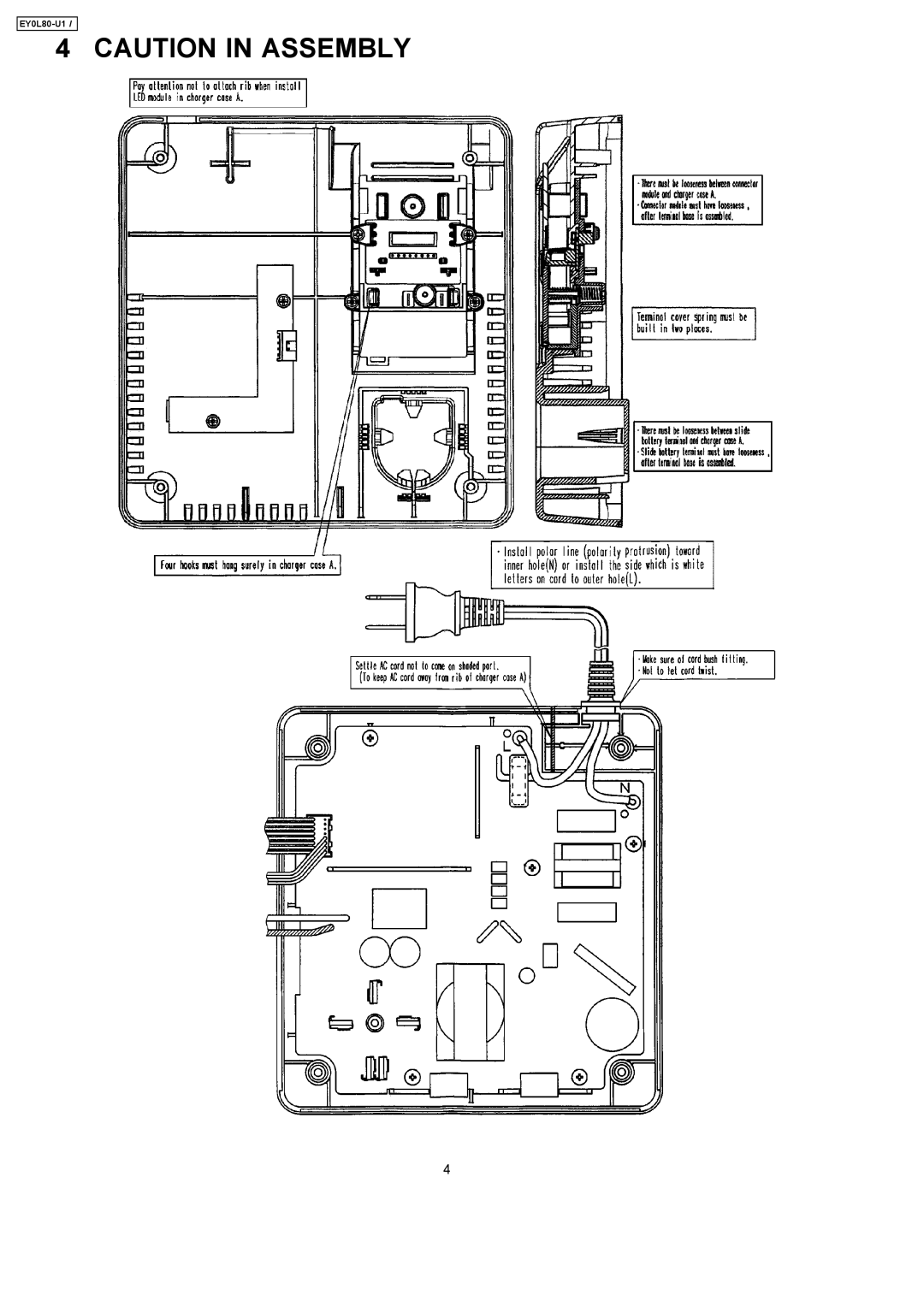 Panasonic EY0L80-U1 specifications 