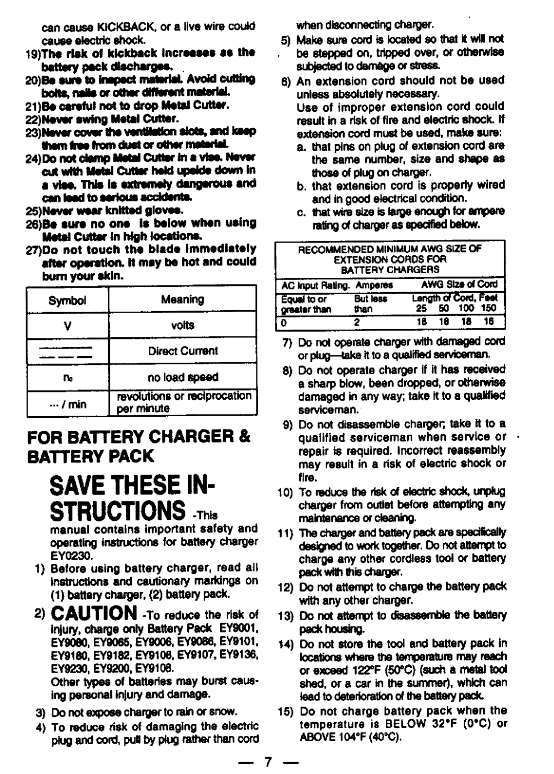 Panasonic ey3530 manual 