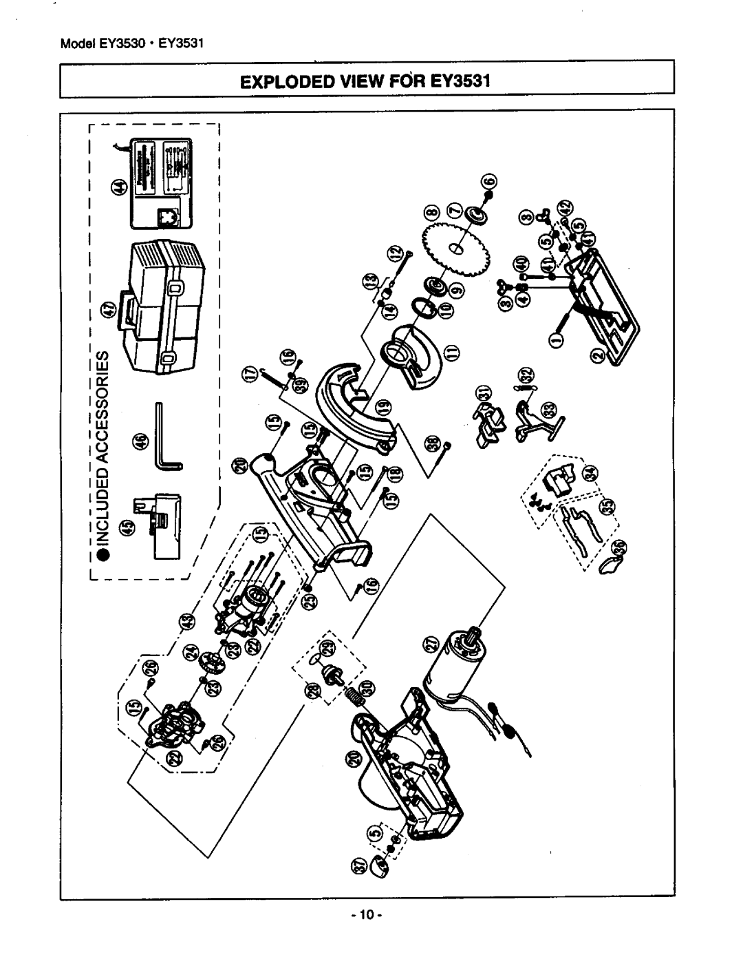 Panasonic ey3531, ey3530 manual 