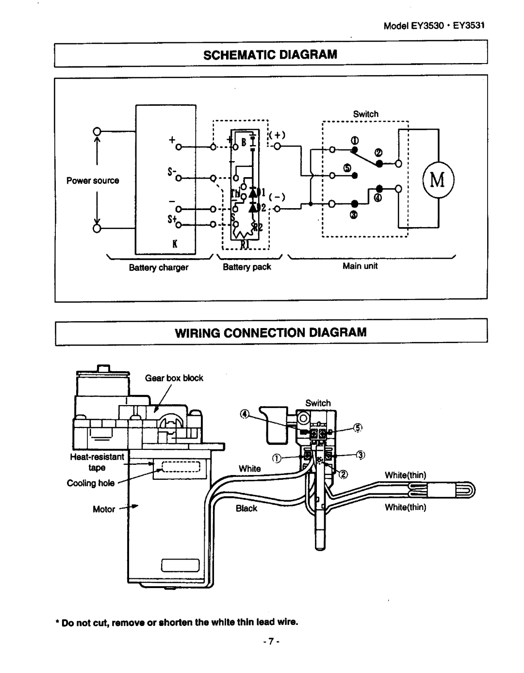 Panasonic ey3530, ey3531 manual 