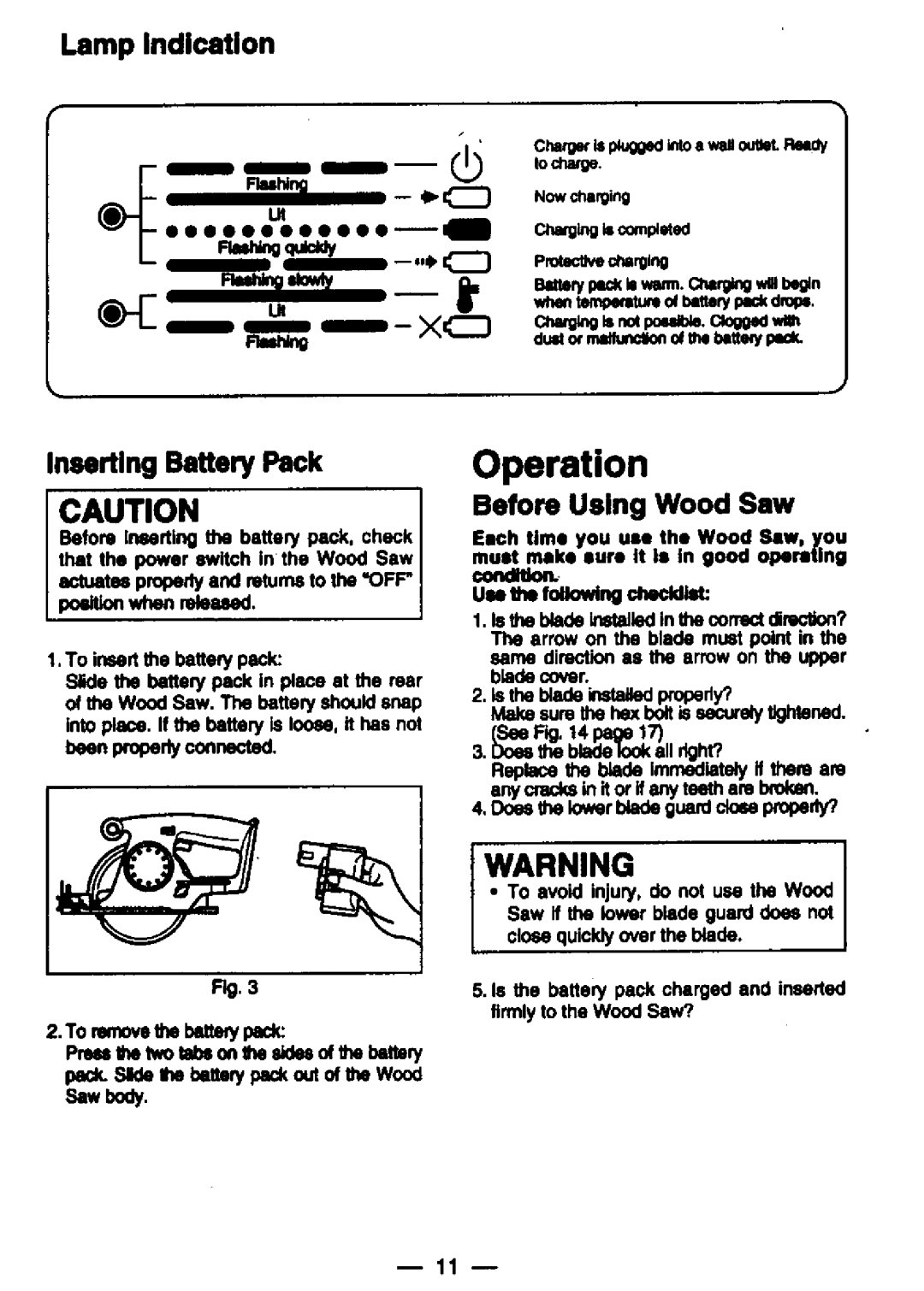 Panasonic ey3531 manual 