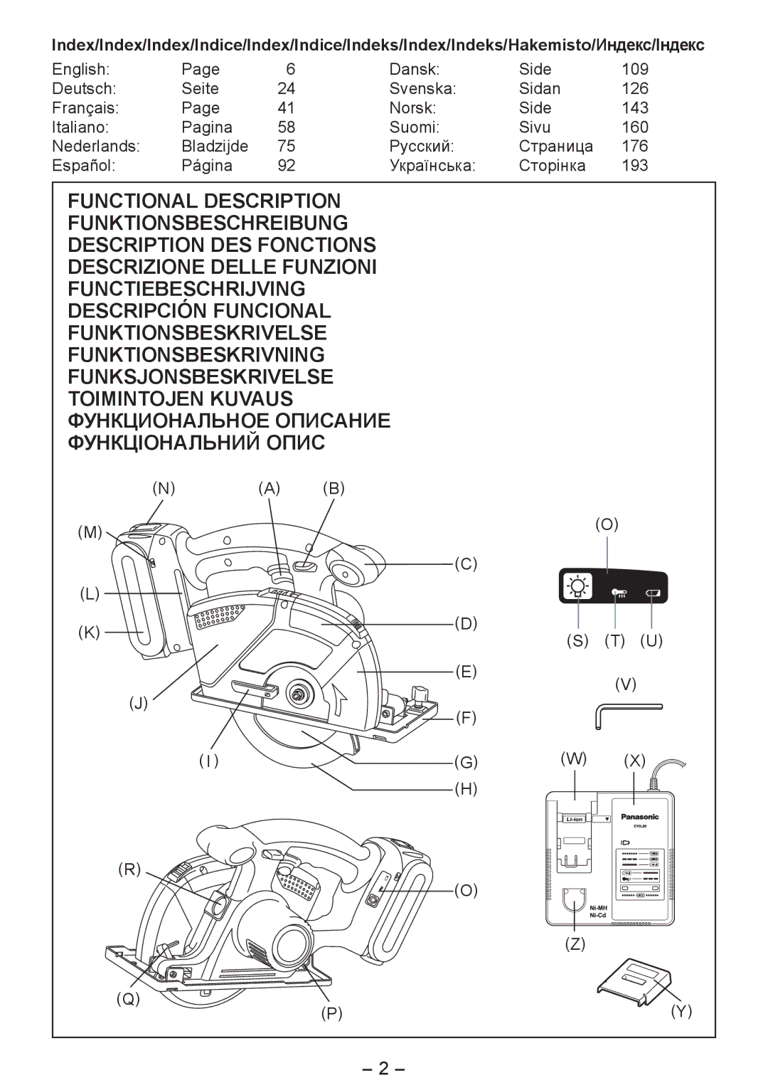 Panasonic EY4542 manual 