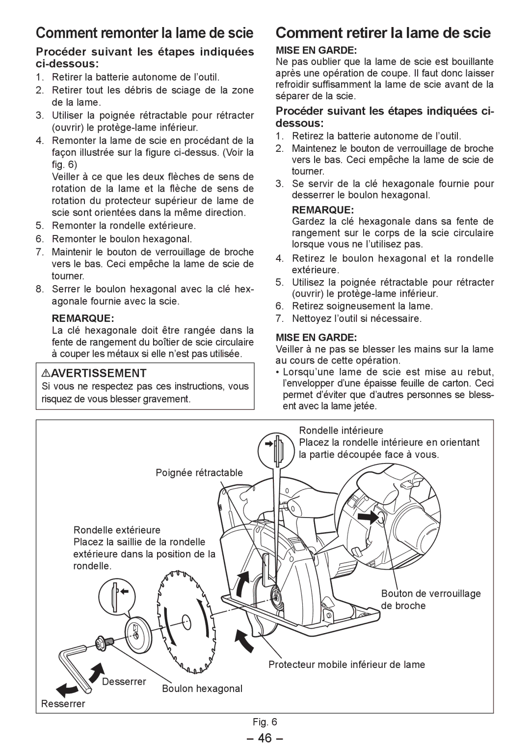 Panasonic EY4542 manual Ci-dessous, Dessous, Procéder suivant les étapes indiquées ci 