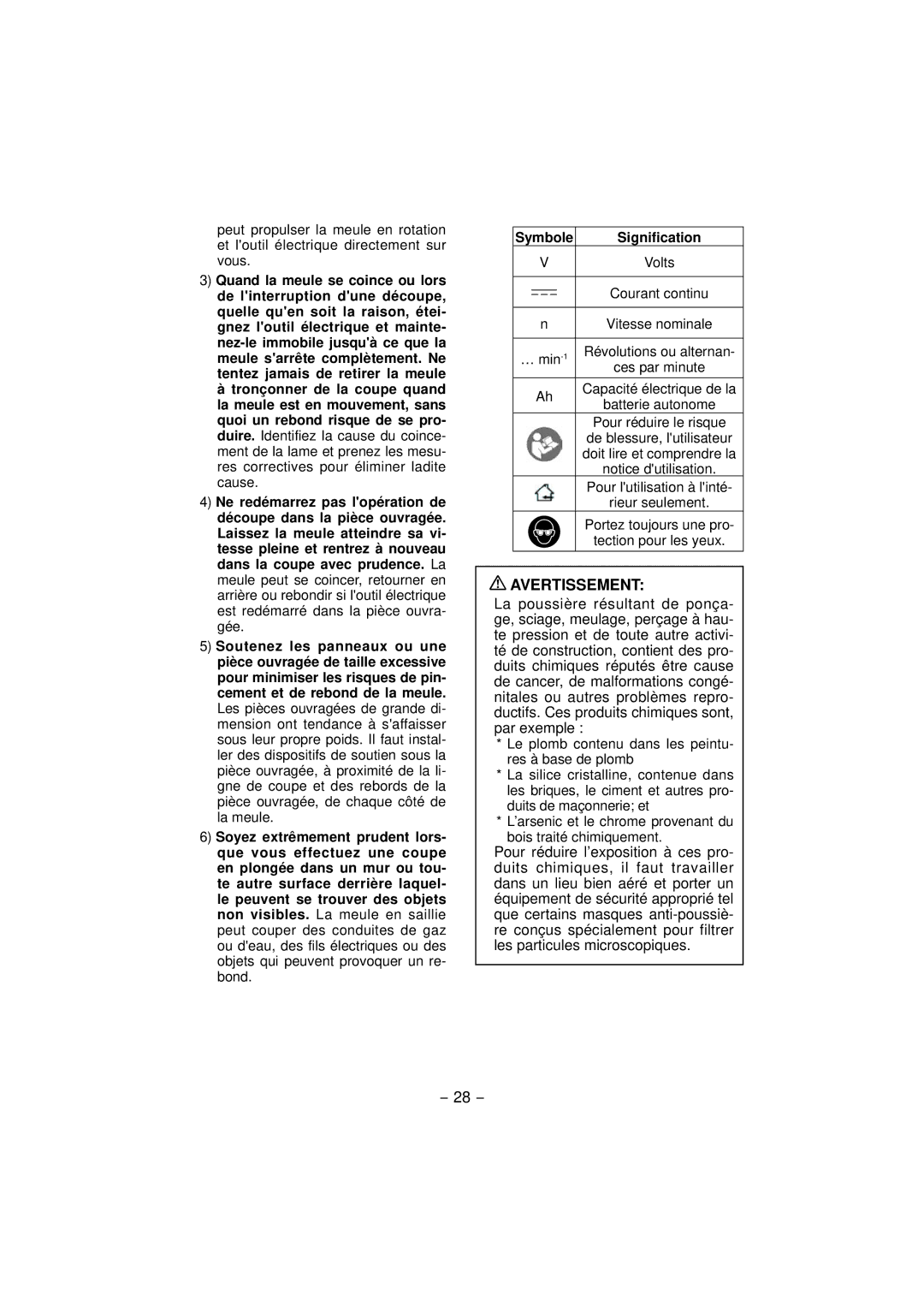 Panasonic EY4640 operating instructions Volts 