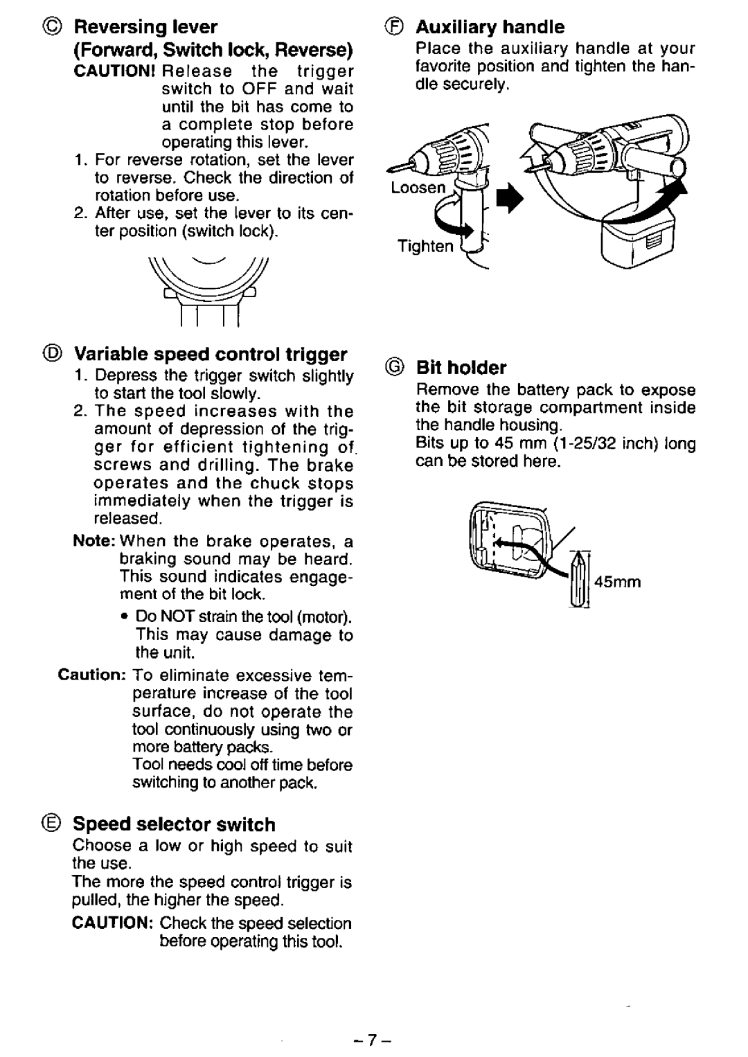 Panasonic EY6230 manual 