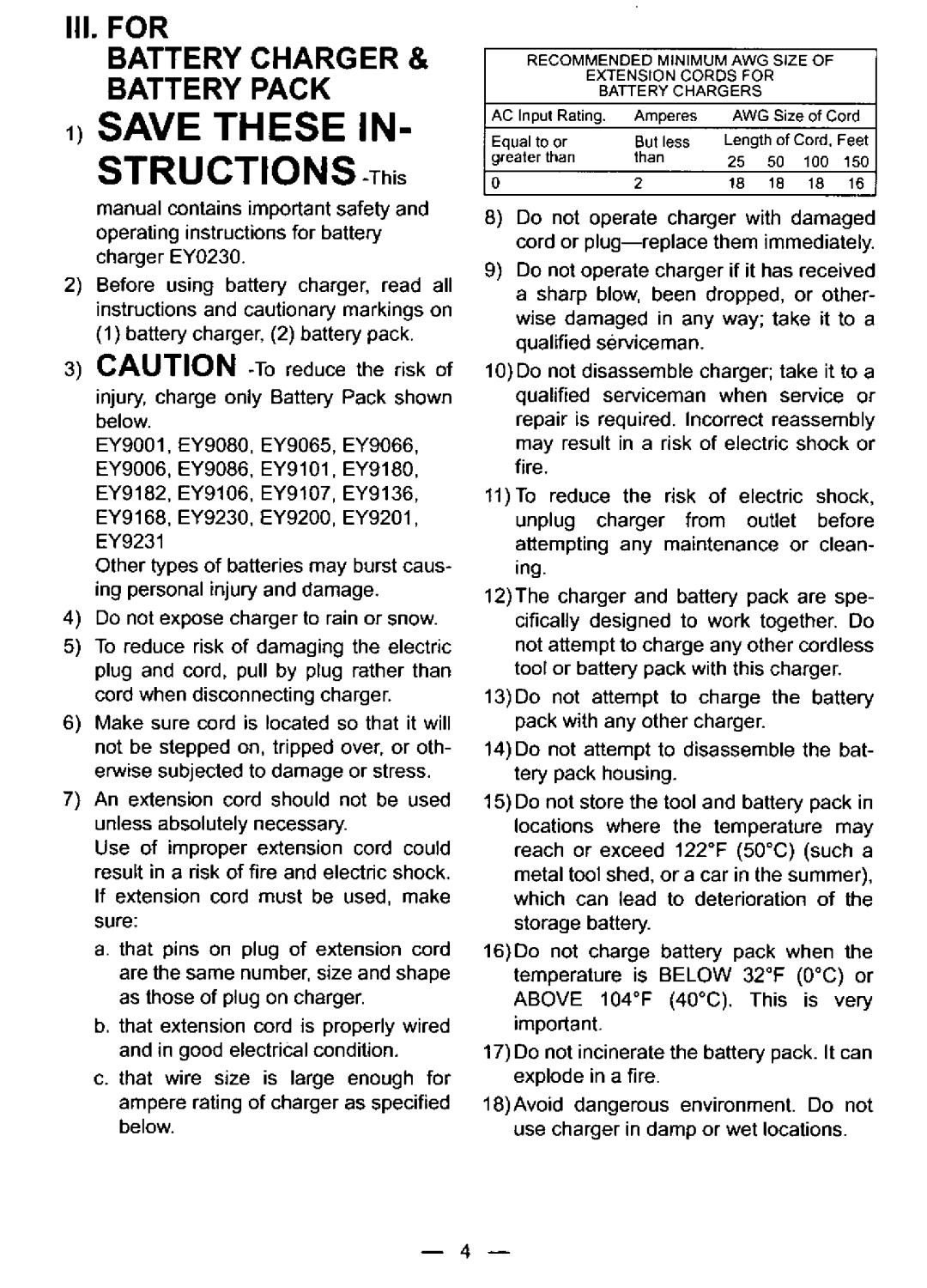 Panasonic EY6432NQKW manual 