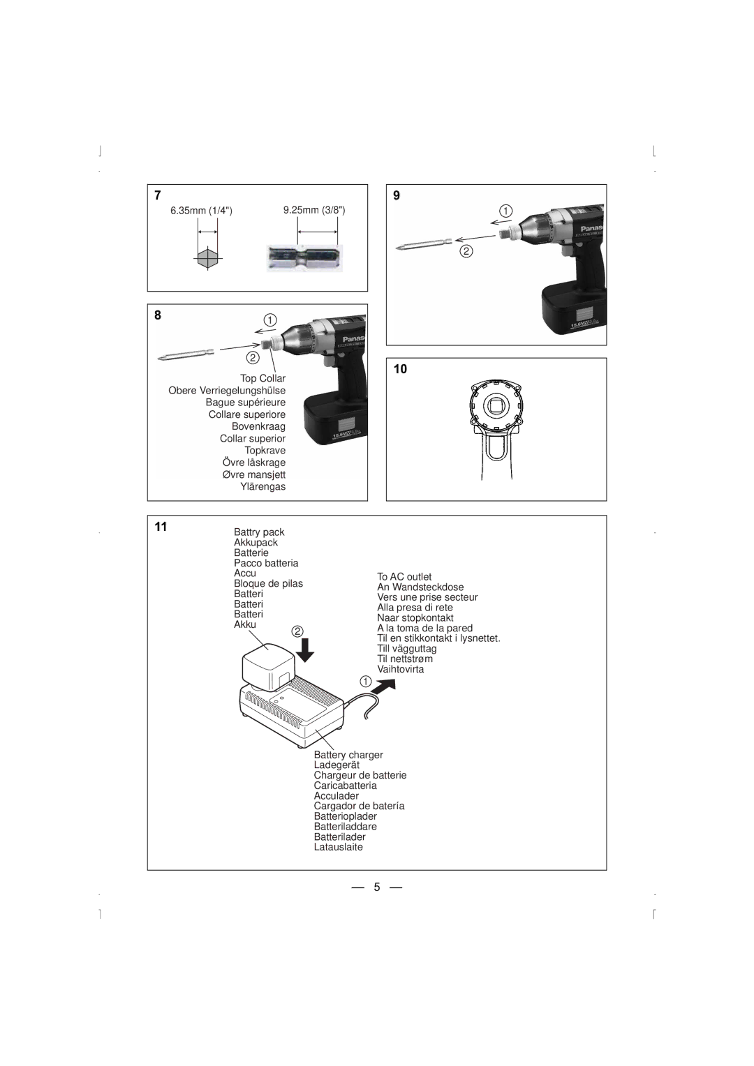 Panasonic EY6535 operating instructions 35mm 1/4 