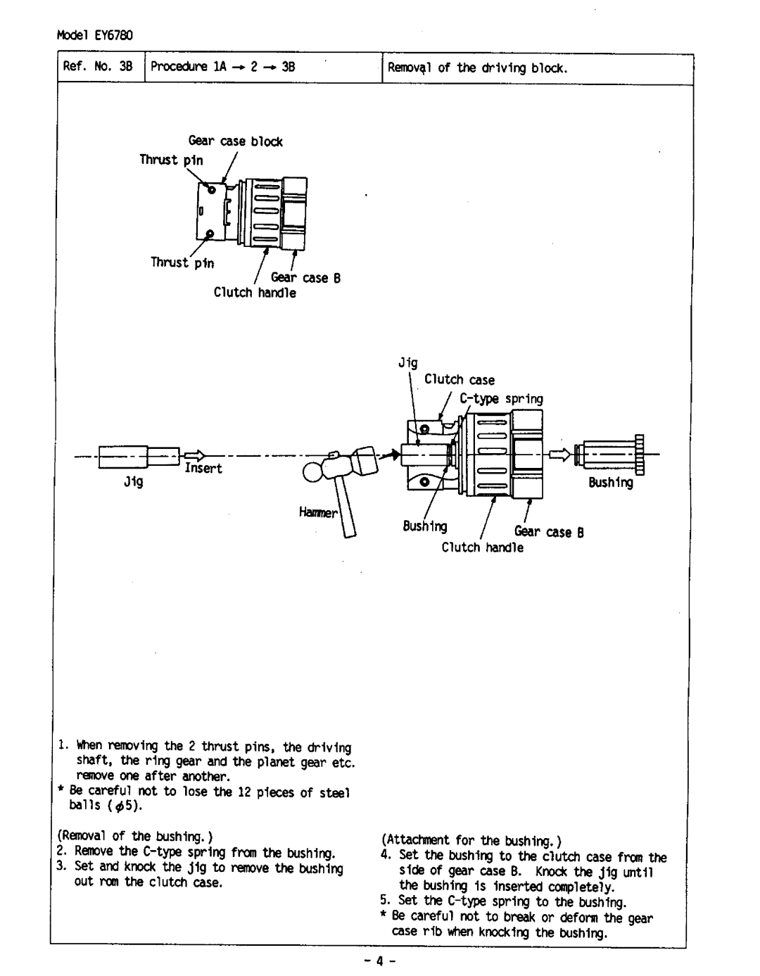 Panasonic EY6780 manual 